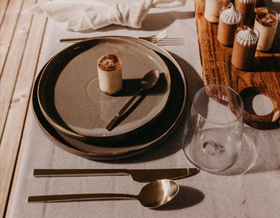 S|P Collection - Dessertlepel mat goud Terno - Set van 6