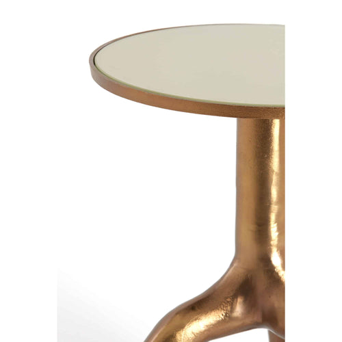 Light & Living bijzettafel Mello - bruin - Ø40.5cm