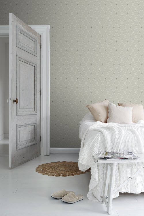 Borastapeter behang grafische verlopende wieber diamant ruit groen - 53 cm x 10.05 m - 660932