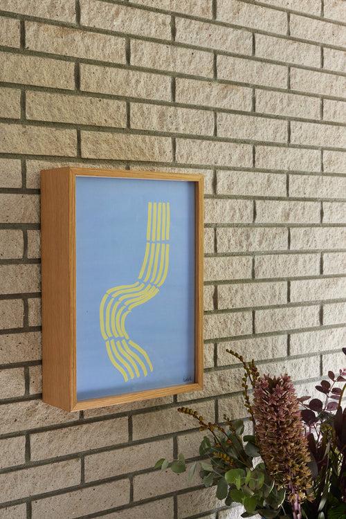 Hübsch lijst Hello - mdf/eikenfineer/plexiglas - 32x10xh44cm - vtwonen shop