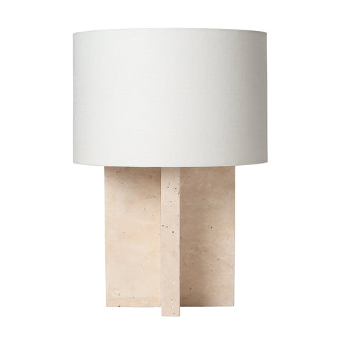 Atmooz tafellamp Gijon - beige - Ø 30 x H 43 cm - E27