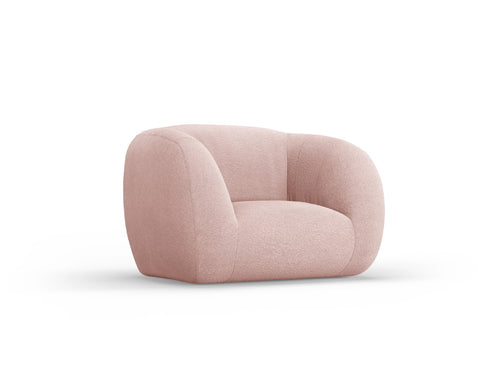 Cosmopolitan Design Fauteuil Essen boucle, poederroze - 95x130x86cm