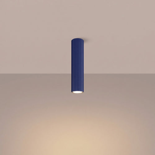 Sollux Lighting Plafondlamp KARBON 30 ultramarijn - 6,5x6,5x30cm