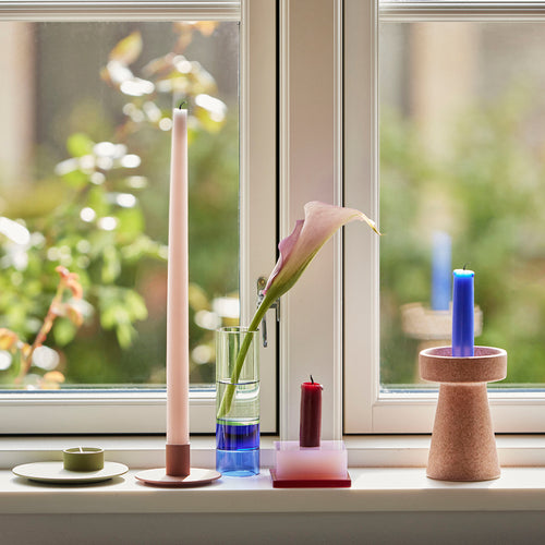 Hübsch kandelaar Dust - kristal - 9x9xh4cm