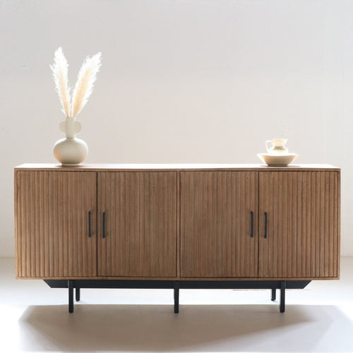 Giga Meubel Dressoir Jurre - Metaal/Mangohout - Naturel - 180cm - vtwonen shop