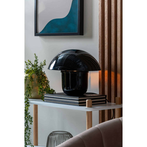 Leitmotiv tafellamp Fat Mushroom - zwart - 29x29x25cm - Paddenstoellamp