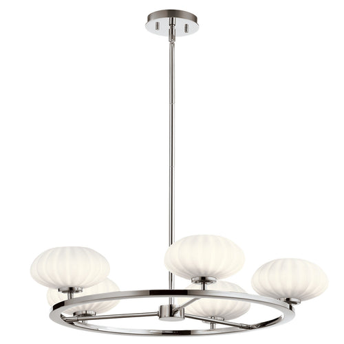 Elstead Kichler Pim Globe Pendel Plafondlamp Gepolijst Chroom, 3000K, IP44