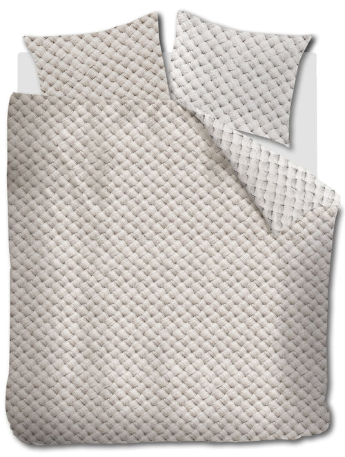 Rivièra Maison Dekbedovertrek Woven Wool - 200 x 200/220 cm - Naturel
