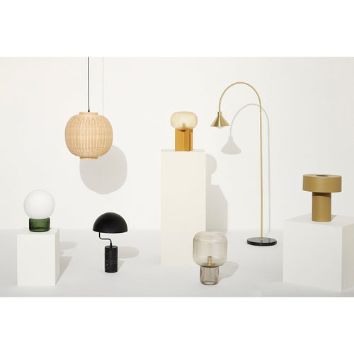 Hübsch tafellamp Podium - glas/ijzer - ø25xh36cm