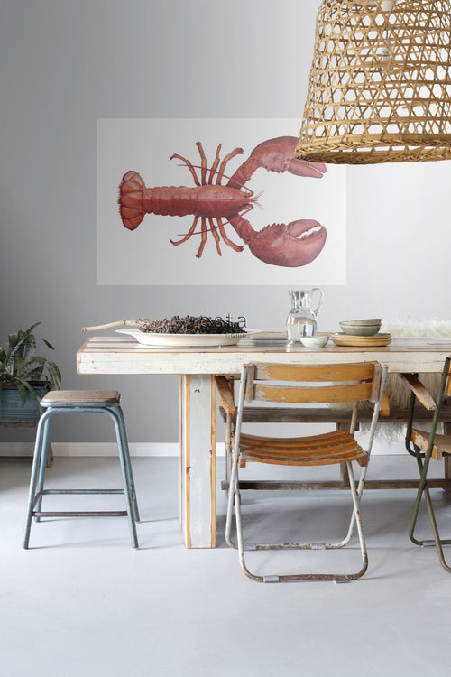ESTAhome muursticker kreeft rood - 145 x 97 cm - 159042 - vtwonen shop