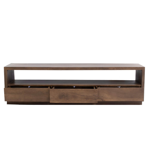 Giga Meubel Tv-meubel Luxurious - Donkerbruin Mangohout - 180x40x50cm - vtwonen shop