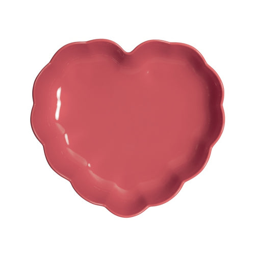 Emile Henry Madeleine Taartvorm hart gegolfd - 265x245x65mm - Rose Candy - vtwonen shop