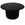 Furnhouse ronde salontafel Easy - Zwart - Ø 80 cm