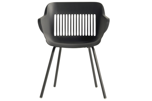 Hartman Tuinstoel Jill Rondo - Antraciet Kunststof - Set Van 2 - vtwonen shop