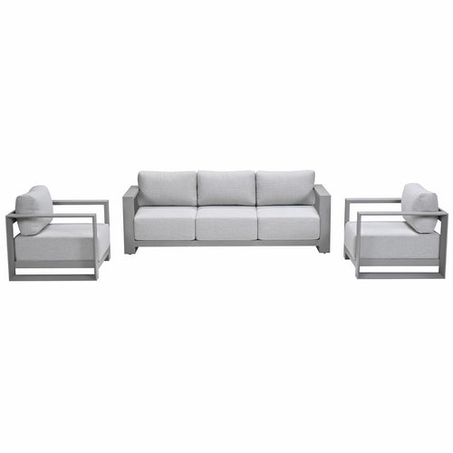 Garden Impressions loungeset Malakka taupe - 3-delig - vtwonen shop