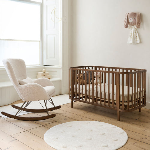 Petite Amélie Teddy schommelstoel - Schuim - beige