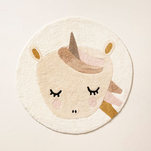 Petite Amélie Kindervloerkleed Lara - 100% Katoen -  ⌀ 100 cm