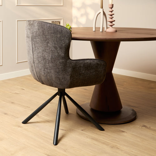 Starfurn  eetkamerstoel Hanna - bruin - 65x62x89cm