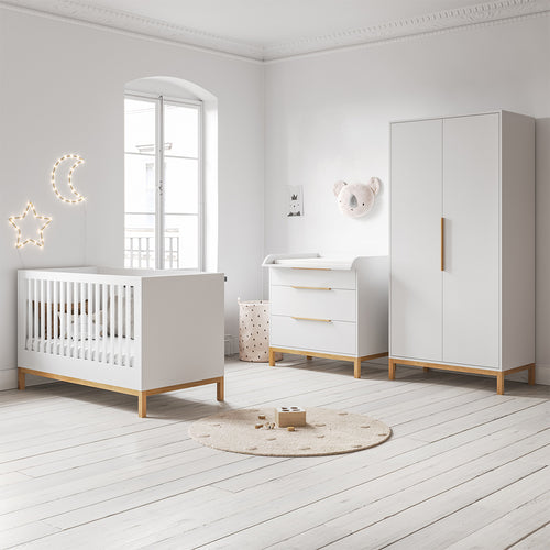 Petite Amélie Commode Soie – Wit – Met 3 ruime lades & soft-close systeem – Vervaardigd in Europa - vtwonen shop