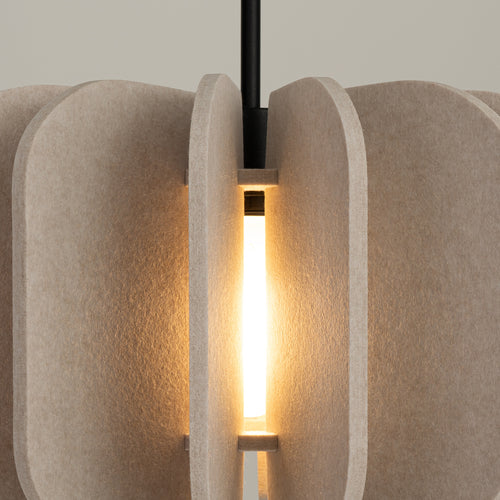 Sollux Lighting Hanglamp MULA 45 beige - 45x45x146cm