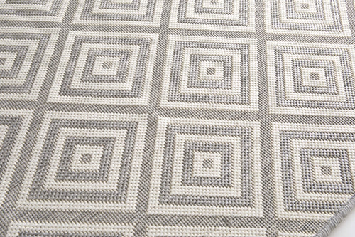 AFK Living vloerkleed Solara - voor binnen en buiten - grijs - 200 x 290 cm - vtwonen shop