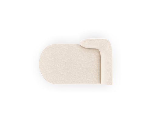 Micadoni linker meridiaan Miley chenille, lichtbeige - 156x90x70cm