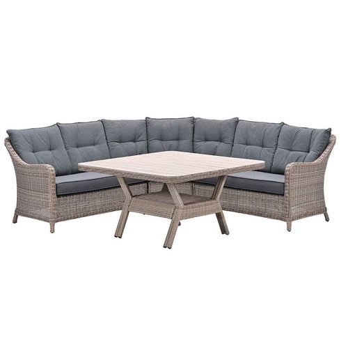 Garden Impressions lounge dining set Nova mystic grey - 4-delig