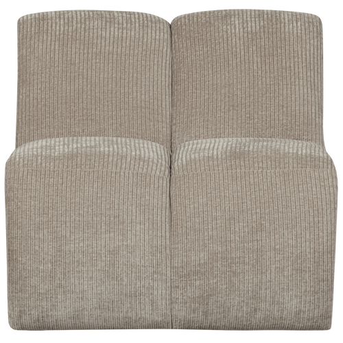 WOOOD 1-zits bank Mojo - Ribstof - Donker Zand - 74x80x97 - vtwonen shop