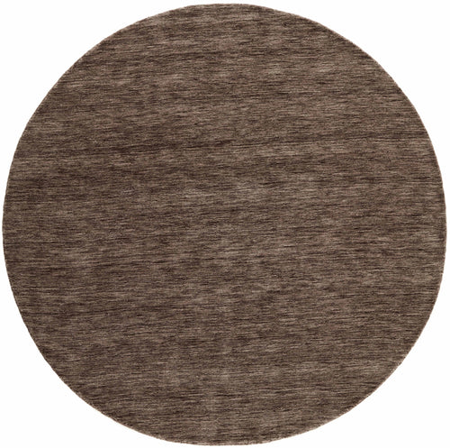 Vloerkleed MOMO Rugs Panorama Uni Rond Dark Brown 250 rond