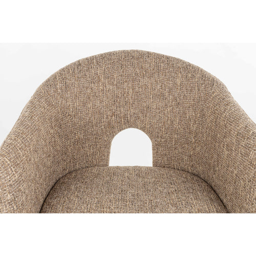 Zuiver Contour Eetkamerstoelen Armleuning Lichtbruin - Set van 2