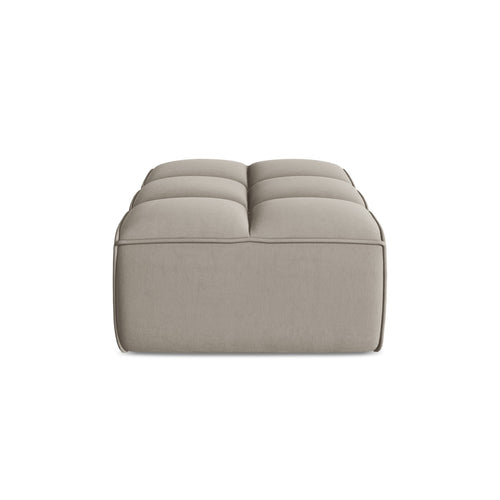 LaMiaSofa Poef Belluno - velours - taupe - 80x93x43