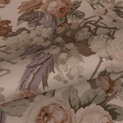 ESTAhome behang bloemen en vogels oudroze - 50 x 900 cm - 139809 - vtwonen shop