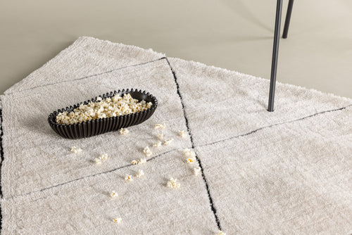 Rebellenclub Vloerkleed Varkaus - Zwart/wit - vtwonen shop