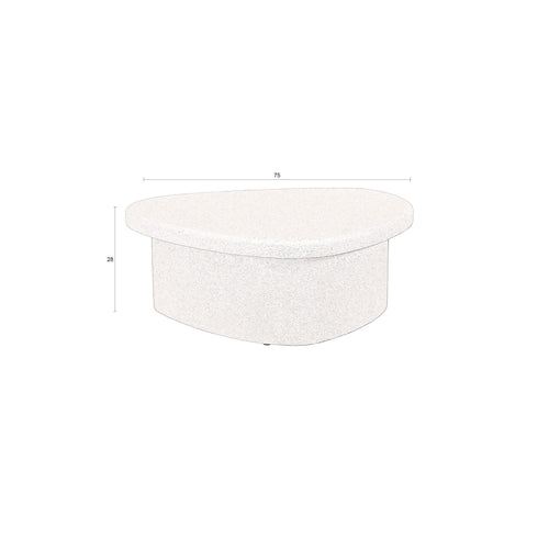 Dutchbone Veda Salontafel Gerecycled Marmer Beige