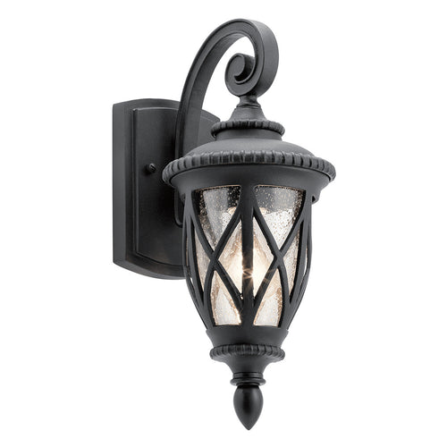 Elstead Admirals Cove 1-lichts wandlantaarn voor buiten, zwart getextureerd, IP44, E27