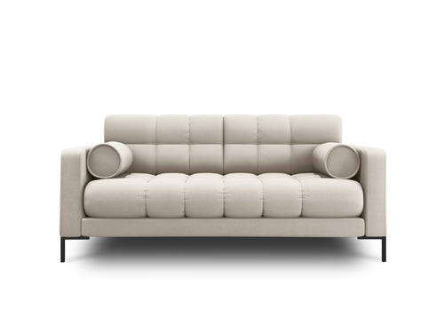 Cosmopolitan Design Bank Bali 2-zits, structurele stof, beige - 96x152x75cm