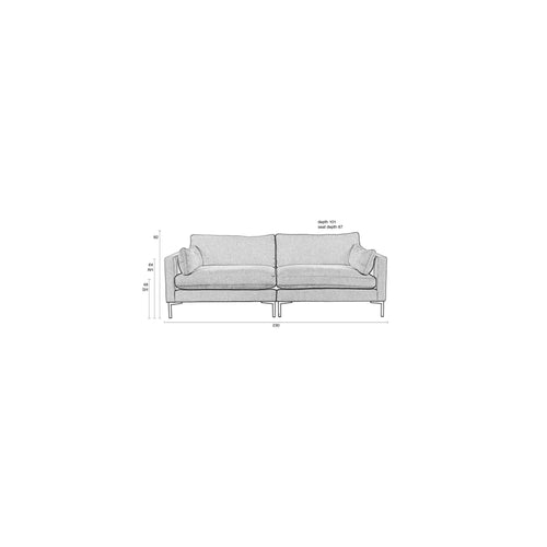 Housecraft living Summer 3-zitsbank Olijfgroen