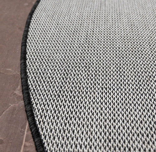 Rond Buitenkleed Mono - Zwart/Wit - Dubbelzijdig - EVA Interior - 240 x 240 cm - vtwonen shop