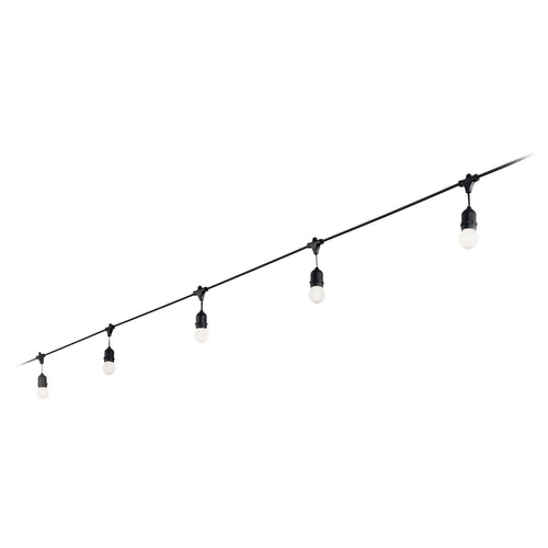 Ideal Lux Fiesta - 5-lichts hangende staaflamp zwart IP44