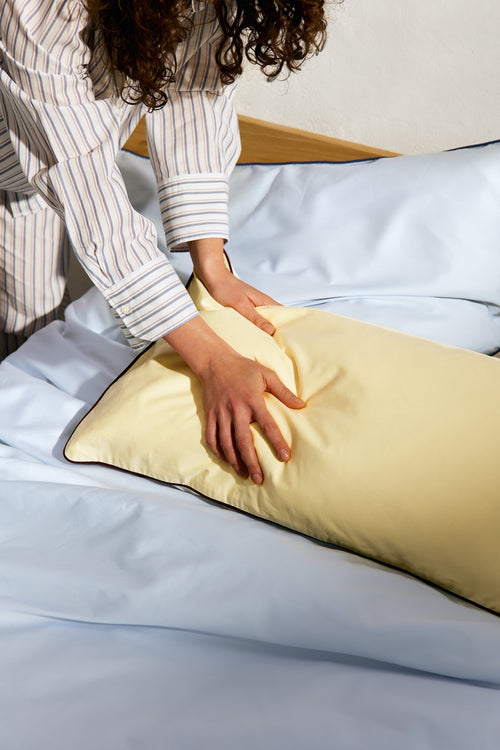 noo.ma OBA Kussensloop - 80x80 cm - Sunny Yellow