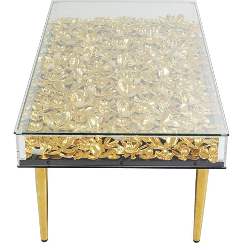 Kare Design Salontafel Gouden Bloemen 120x60cm - vtwonen shop