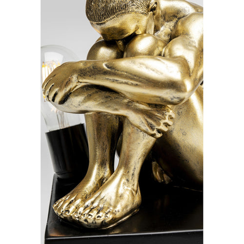 Kare Design tafellamp - man opgekruld - goud