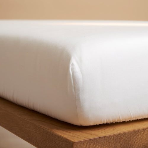 Coco & Cici - Tencel Sateen Hoeslaken 70 x 145 cm - 1 Persoons Beddengoed - Kinderbeddengoed - Lyocell - Hypoallergeen & Extra Zacht - Wit - vtwonen shop