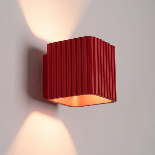 Sollux Lighting Wandlamp RIFF rood G9 - 10x12x10cm