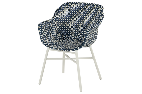 Hartman Tuinstoel Delphine - Donkerblauw Wicker - Zithoogte 43cm - vtwonen shop