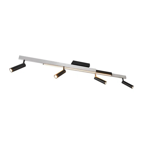 Trio Leuchten plafondlamp Zeno - 4 lichts -  133  x 8.5   cm - aluminium