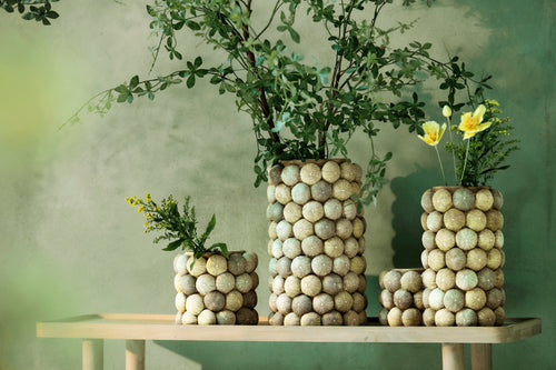 Light & Living vaas SEA URCHIN - Ø20.5x18cm - groen - vtwonen shop