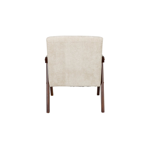 Housecraft Living Panadero Fauteuil met armleuning Hout Bruin donker/ Beige - vtwonen shop
