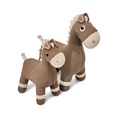 Pintado & Lacado knuffeldier Paard - bruin - 42 cm
