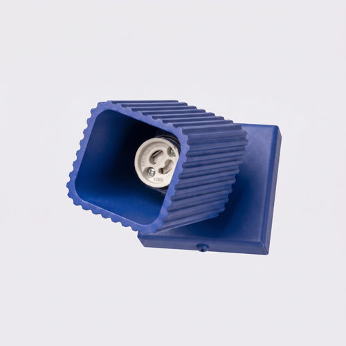 Sollux Lighting Wandlamp RAYO ultramarijn met schakelaar - 8x16x16cm